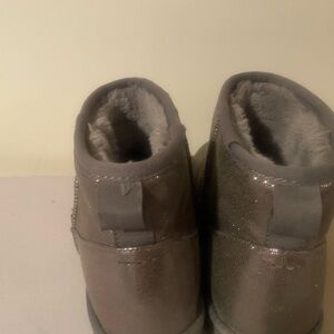 Torrid Shimmering Gray Ankle Booties